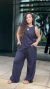 BLUSA REGATA ASSIMETRICA PRETA - Vr Moda Feminina