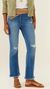 CALCA JEANS MINI FLARE COTONETE