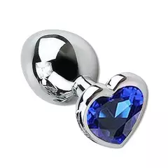 Plug Anal - Coração TAM P - Aço Inoxidável - Sexy Import - loja online