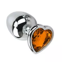 Plug Anal - Coração TAM M - Aço Inoxidável - Sexy Import na internet