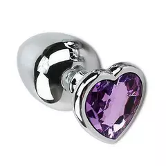 Plug Anal - Coração TAM M - Aço Inoxidável - Sexy Import - Prandini Store