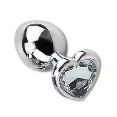 Plug Anal - Coração TAM M - Aço Inoxidável - Sexy Import - loja online