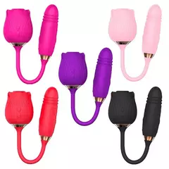 Sophie - Vibrador formato de rosa - 7 modos de vibração, vai e vem e 10 modos de pulsação - Sexy Import