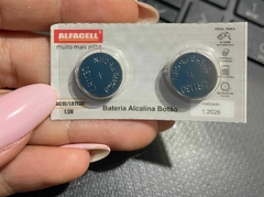Bateria Alcalina (para anel peniano com vibro) AG10/LR1130 1.5V - 2 Unidades - Alfacell