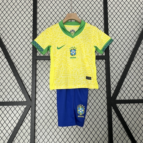 Camiseta Infantil Seleção Brasil I 2024