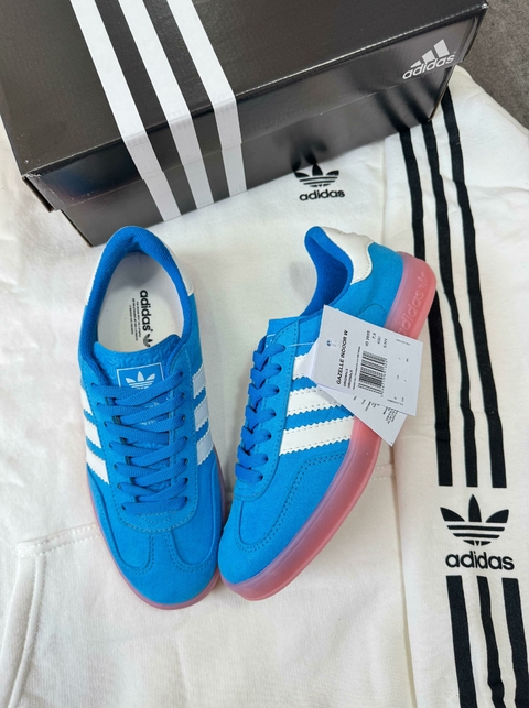 GAZELLE AZUL COM SOLADO ROSA