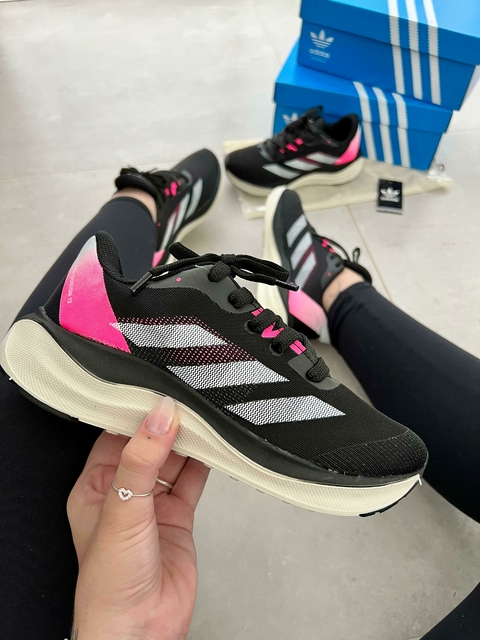 ADD ADIZERO BOSTON 12 - PRETO/PINK