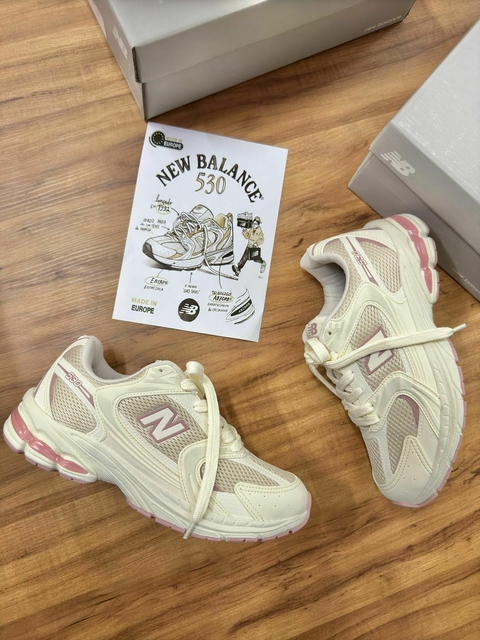 NEW BALANCE 530 PRIME BRANCO E ROSA