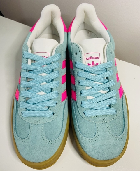 TÊNIS ADIDAS GAZELLE AZUL E PINK - comprar online