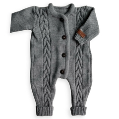 Enterito Trenzado - GRIS MELANGE - comprar online