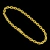 Pulseira Cadeado 4mm Fecho Canhão Banhado a Ouro 18k - comprar online