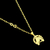 Corrente Cadeado Alongado 2mm + Pingente Cavalo Ferradura 2,0x1,7cm Banhado a Ouro 18k