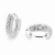 Brinco Argola 12mm Cravejada Pedras Zircônia Banhado a Ouro Branco - comprar online