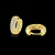 Brinco Argola 12mm Cravejada Pedras Zircônia Banhado a Ouro 18k - comprar online