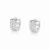 Brinco Argola Pequeno 10mm Cravejado com Zircônias Banhado Ouro Branco - comprar online