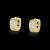 Brinco Argola Pequeno 10mm Cravejado com Zircônias Banhado Ouro 18k