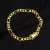 Pulseira 3 por 1 Fígaro 6mm Fecho Gaveta Banhado a Ouro 18k - 18k Brasil Jóias