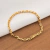 Pulseira Cadeado 4mm Fecho Canhão Banhado a Ouro 18k