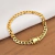 Pulseira Grumet 6mm Fecho Gaveta Banhado a Ouro 18k