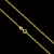 Corrente Cadeado Alongado 2mm + Pingente Cavalo Ferradura 2,0x1,7cm Banhado a Ouro 18k - comprar online