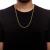 Corrente Cadeado Alongado 4mm Fecho Canhão Banhado a Ouro 18k 60cm ou 70cm na internet