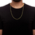 Corrente Cadeado Alongado 2mm Banhado a Ouro 18k 60cm ou 70cm - comprar online