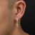 Brinco Argola com Cruz Cravejado com Zircônias Banhado Ouro Branco na internet