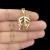 Pingente Escudo da FÉ 3,0x2,5cm Banhado a Ouro 18k - comprar online