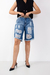 Bermuda Jeans Escuro Destroyed - comprar online