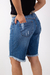 Bermuda Jeans Escuro Destroyed - loja online