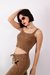 Top Marrom Tricot - loja online