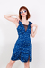 Vestido Midi Azul com Libélulas - comprar online