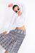 Cropped Manga Longa Cinza Wild Fable - loja online