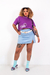 Camiseta Cropped Roxa 00's - loja online