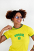 Baby Tee Brasil Amarela - Dig For Fashion