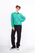 Tricot Verde-Roxo Abstrato - comprar online