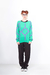 Tricot Verde-Roxo Abstrato - loja online