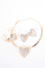 Chocker Dourada Fixa Heart Vazado - loja online