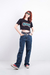 Cropped Preto Grease - comprar online