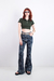 Polo Cropped Verde Musgo - loja online