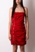 Vestido Vermelho Drapeado Calvin Klein - comprar online