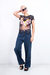 Cropped Cinza Estonado com Franjas - loja online