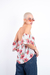 Blusa Ombro a Ombro Rosa Floral - Dig For Fashion