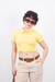 Polo Cropped Amarelo na internet