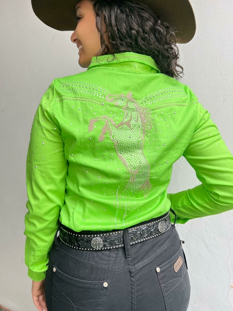 Camisa Feminina Bordada Minuty 1419 - comprar online