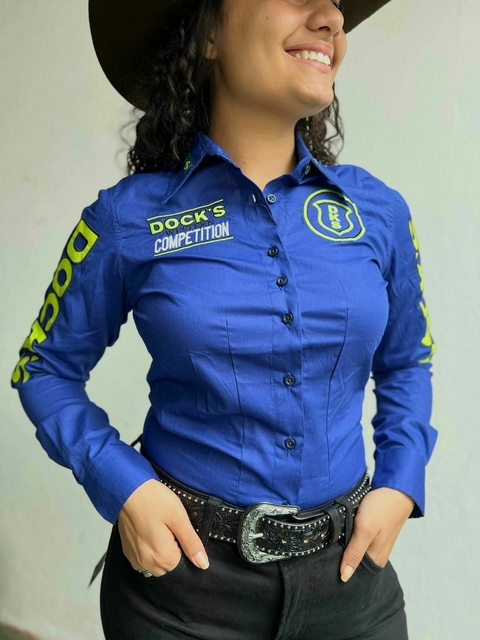 Camisa Feminina Bordada Dock's 3739 - comprar online