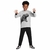 Conjunto casaco fechado com capuz moletom leve estampa T-Rex e calça moletom flanelado - comprar online