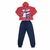 Conjunto moletom flanelado, jaqueta estampada com capuz e calça forfun - Pluft Plaft Infantil - Moda infantil para todos os estilos