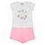 Conjunto blusa com estampa icecream, short com bolso e elástico na cintura em moletinho leve - comprar online