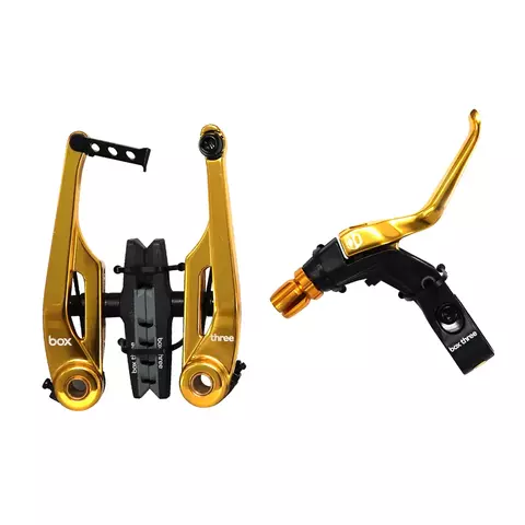 JUEGO FRENO BOX THREE 108MM DORADA KIT